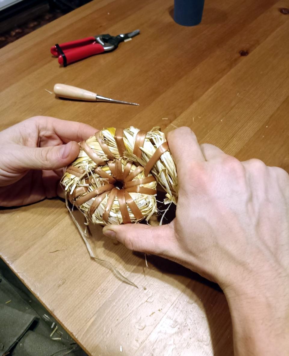 Тут я ужо пачынаю пашыраць слімака. Але бачны першы баранак.